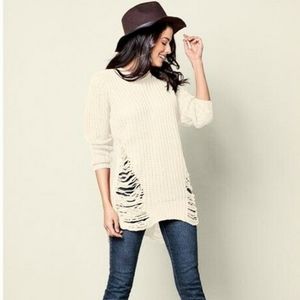 Venus Oversized Knit Distressed Sweater